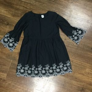 Gap Kids Floral Dress| Color:Black|Size S Regular